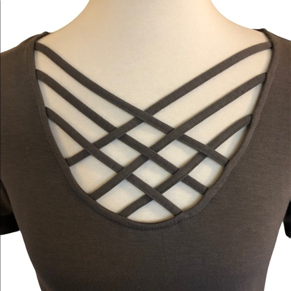 Criss-cross Front Tunic by Zenana - Picture 4 of 8